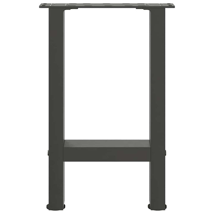 sofabordsben antracit 2 stk. 38 x (42-43) cm stål