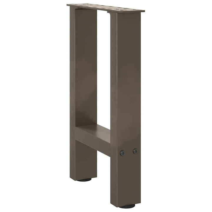 sofabordsben naturstål 2 stk. 38 x (42-43) cm stål