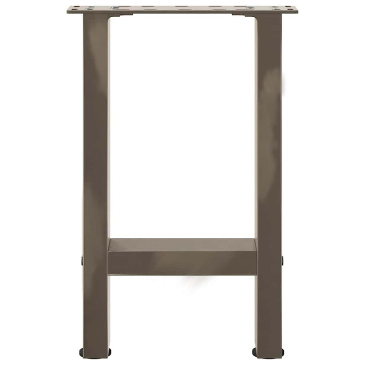 sofabordsben naturstål 2 stk. 38 x (42-43) cm stål