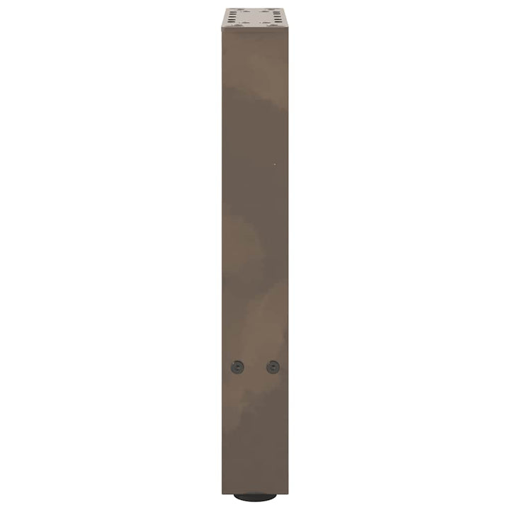 sofabordsben naturstål 2 stk. 38 x (42-43) cm stål