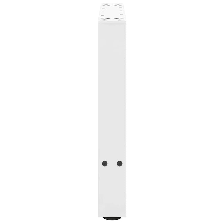 sofabordsben hvide 2 stk. 50x(42-43) cm stål