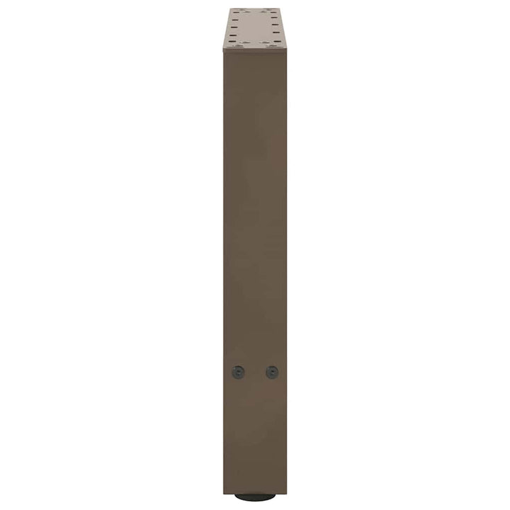 sofabordsben naturstål 2 stk. 50x(42-43) cm stål