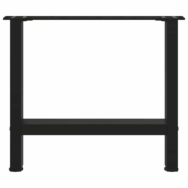 sofabordsben sort 2 stk. 60 x (42-43) cm stål