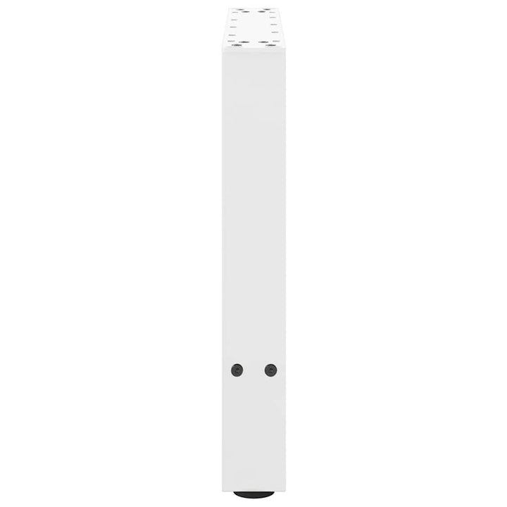 sofabordsben hvide 2 stk. 60 x (42-43) cm stål