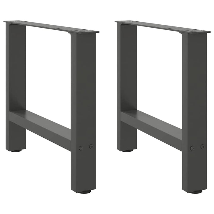 sofabordsben antracit 2 stk. 60 x (42-43) cm stål