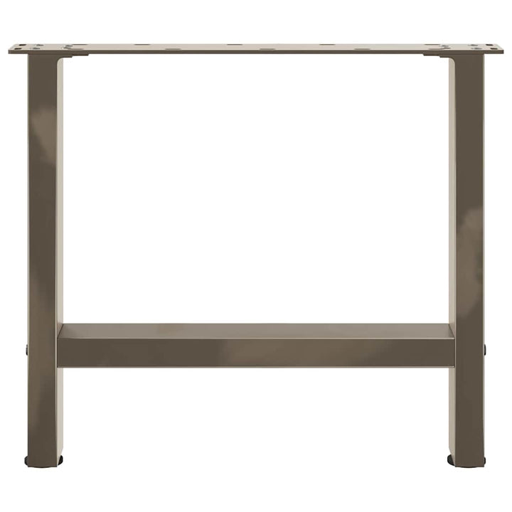 sofabordsben naturstål 2 stk. 60x(42-43) cm stål