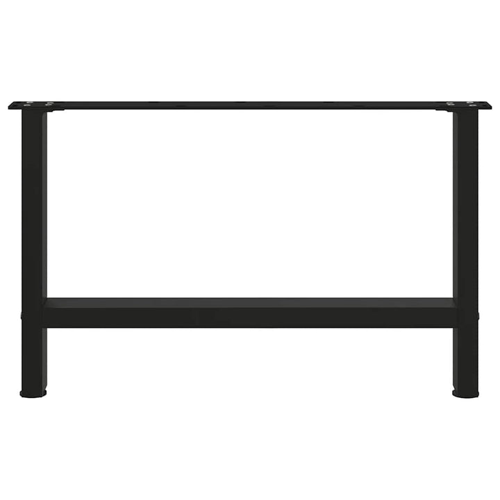 sofabordsben sort 2 stk. 70 x (42-43) cm stål
