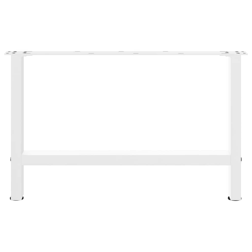 sofabordsben hvide 2 stk. 70 x (42-43) cm stål