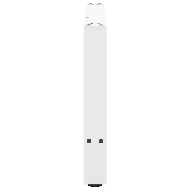 sofabordsben hvide 2 stk. 70 x (42-43) cm stål