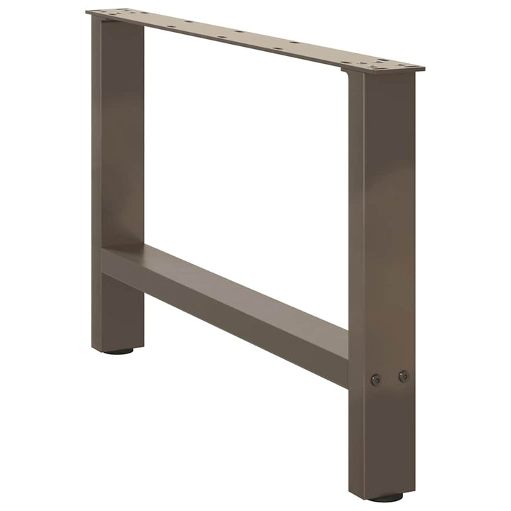 sofabordsben naturstål 2 stk. 70x(42-43) cm stål