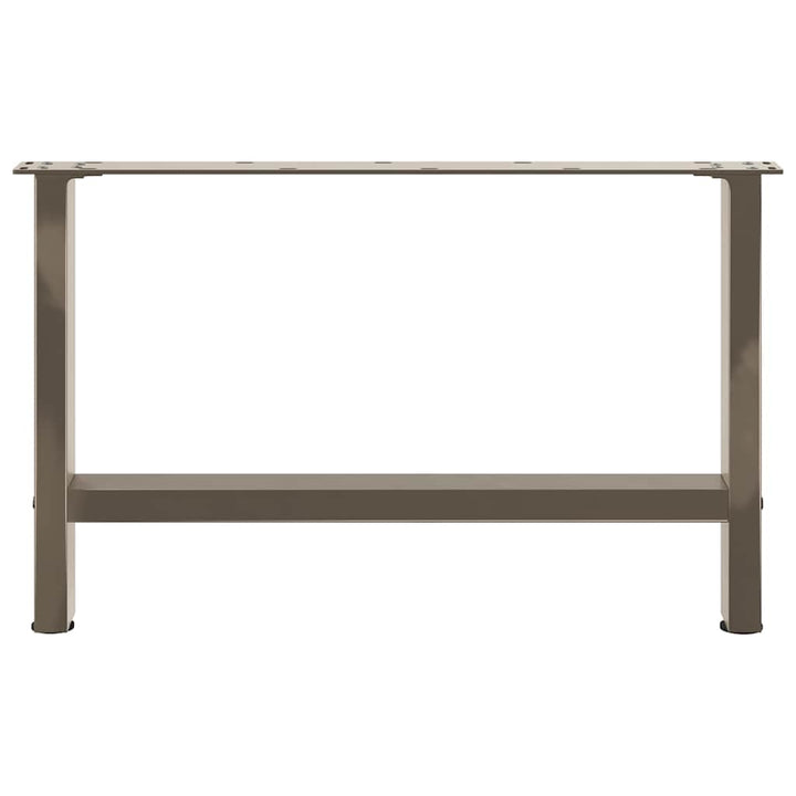 sofabordsben naturstål 2 stk. 70x(42-43) cm stål