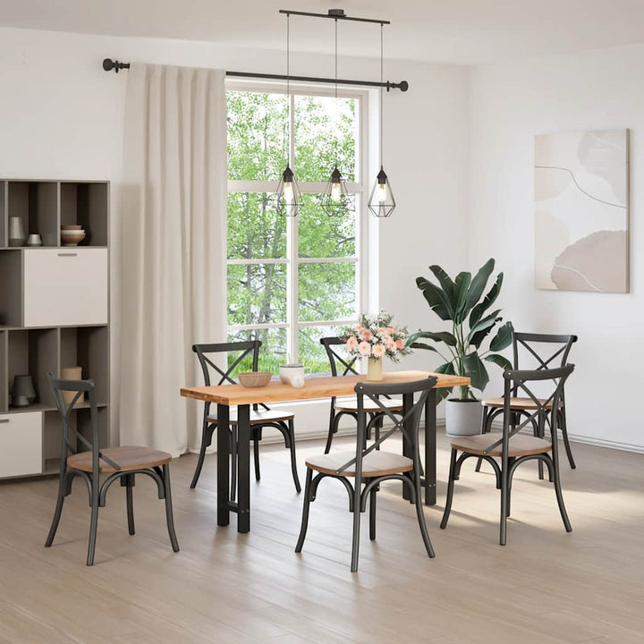 konsolbordben sort 2 stk. 28 x (72-73) cm stål