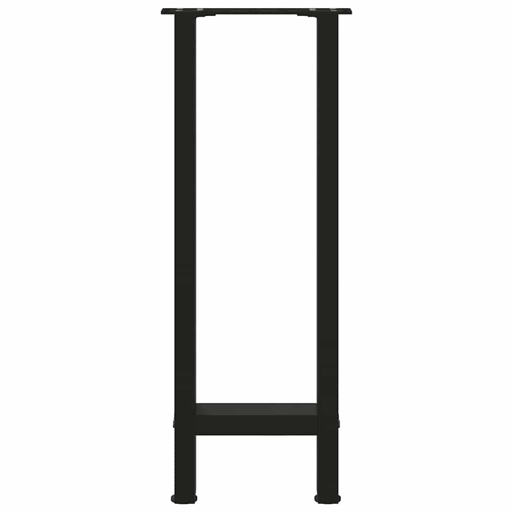 konsolbordben sort 2 stk. 28 x (72-73) cm stål