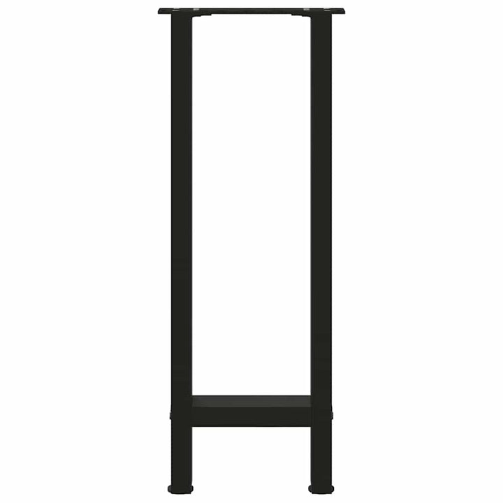konsolbordben sort 2 stk. 28 x (72-73) cm stål