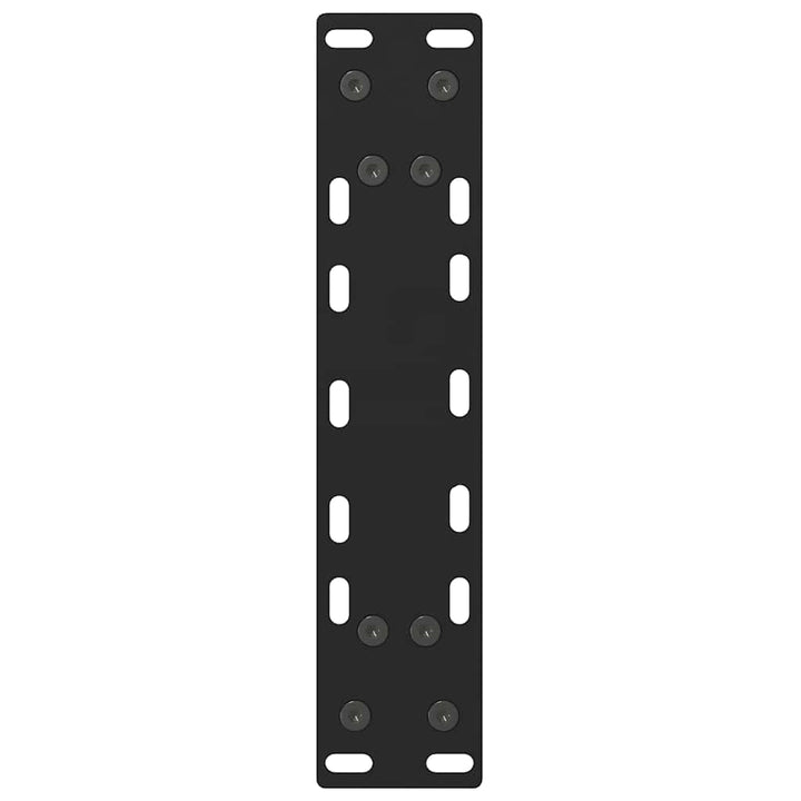 konsolbordben sort 2 stk. 28 x (72-73) cm stål