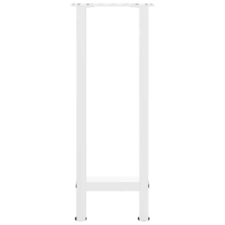 konsolbordben hvide 2 stk. 38 x (72-73) cm stål