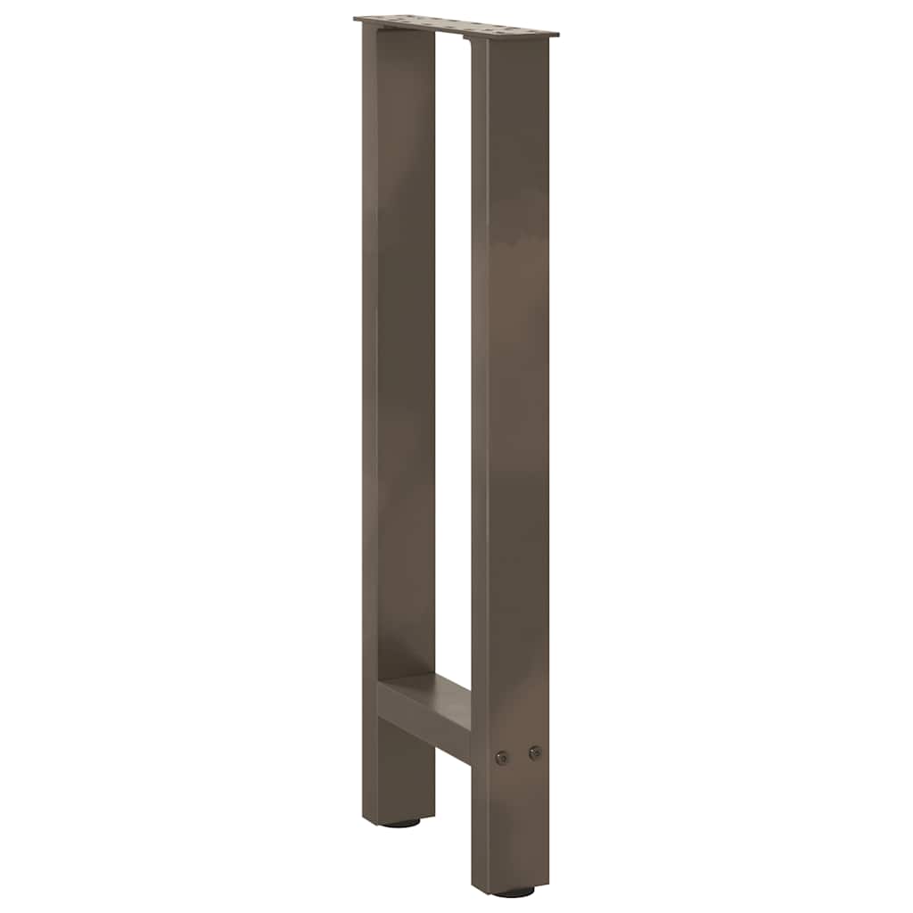 konsolbordben naturstål 2 stk. 38 x (72-73) cm stål