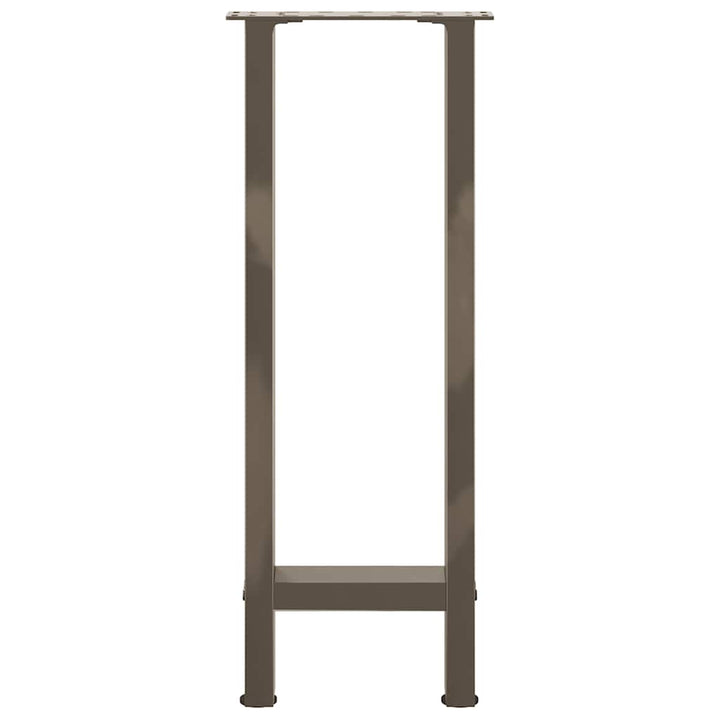 konsolbordben naturstål 2 stk. 38 x (72-73) cm stål