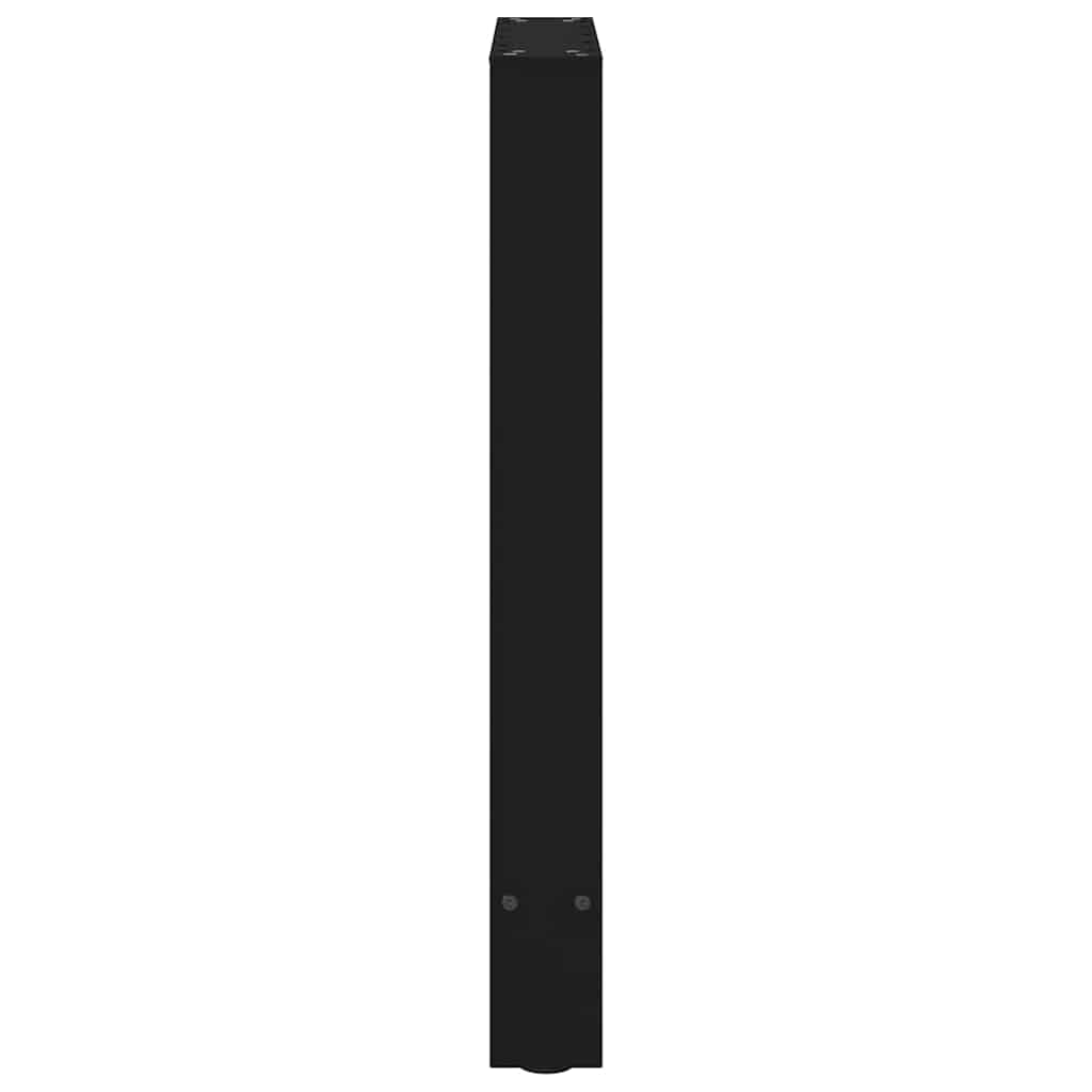 spisebordsben sort 2 stk. 50x(72-73) cm stål