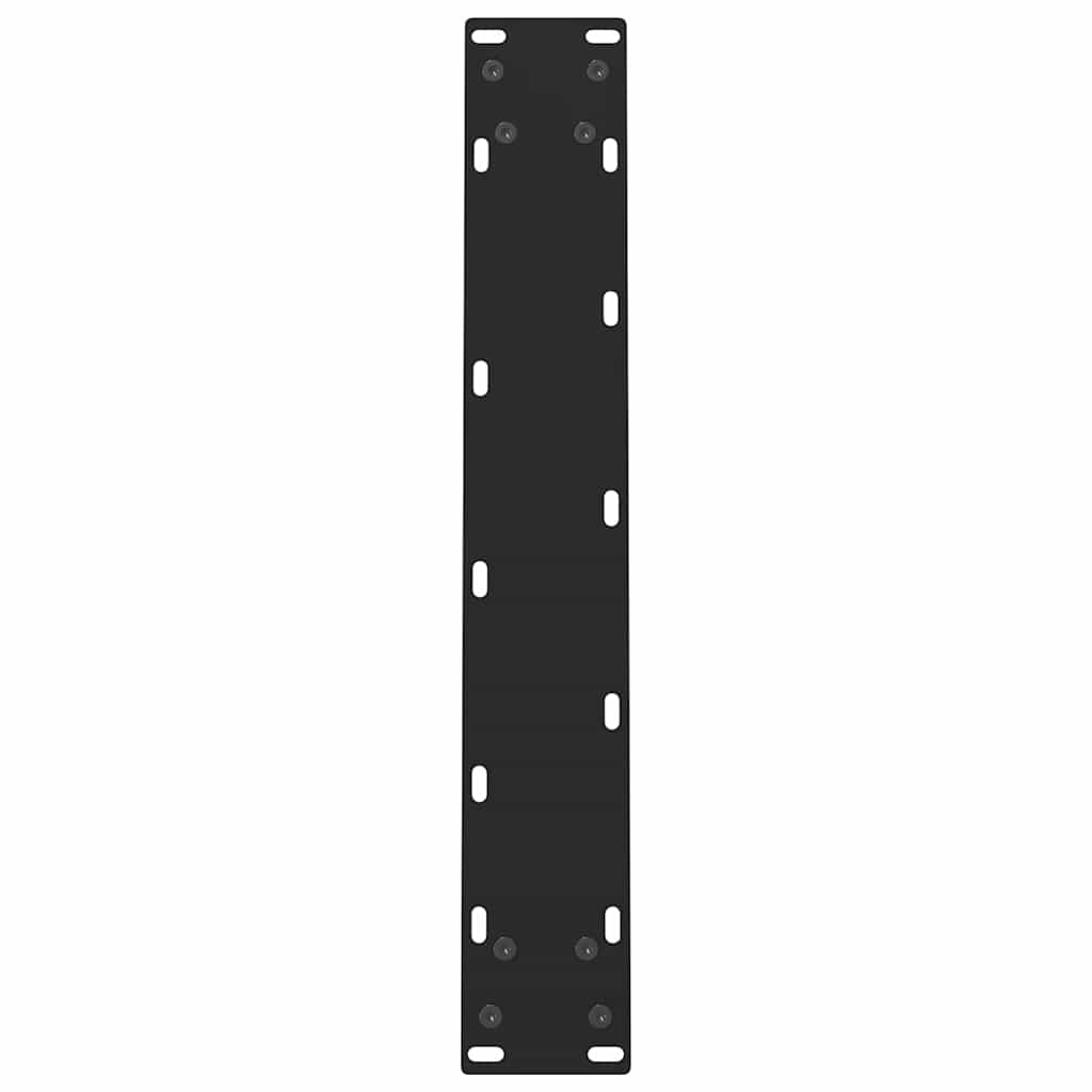 spisebordsben sort 2 stk. 50x(72-73) cm stål