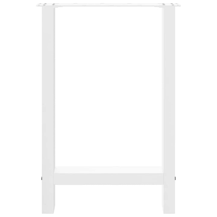 spisebordsben hvide 2 stk. 50x(72-73) cm stål
