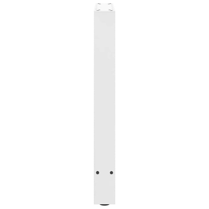 spisebordsben hvide 2 stk. 50x(72-73) cm stål