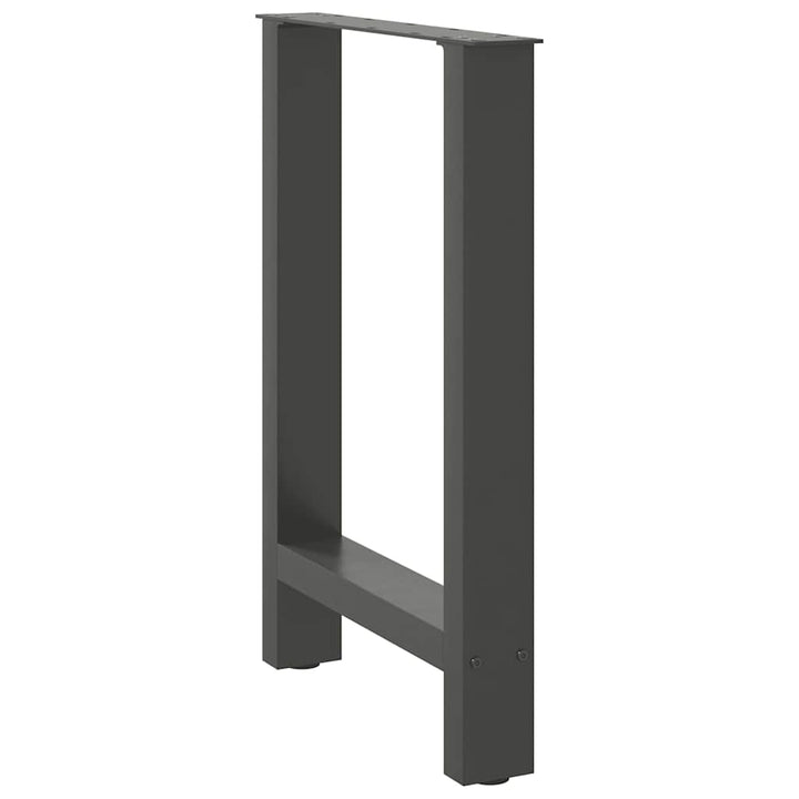 spisebordsben antracit 2 stk. 50x(72-73) cm stål