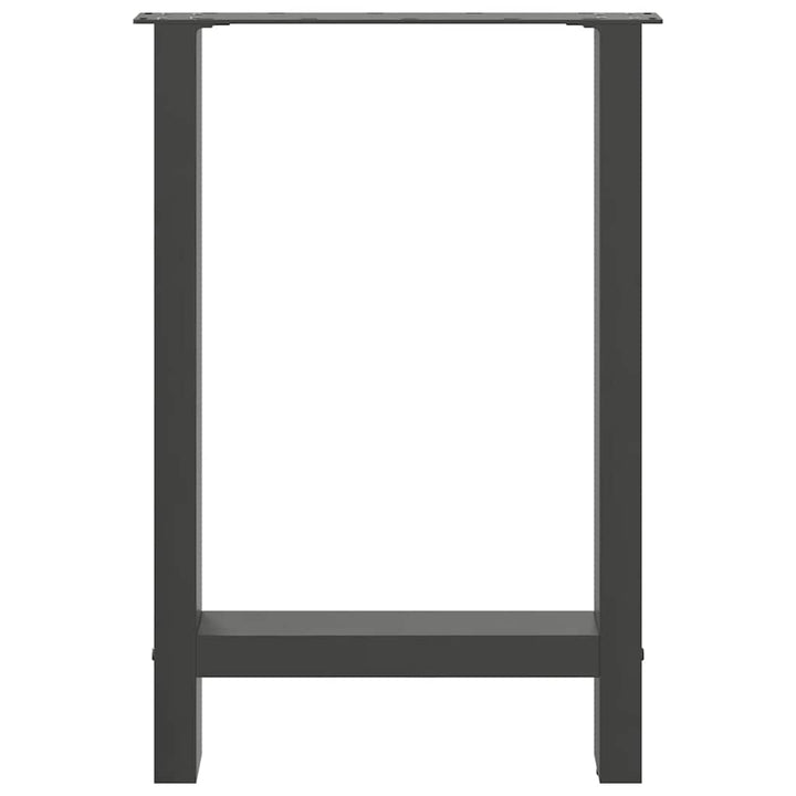 spisebordsben antracit 2 stk. 50x(72-73) cm stål