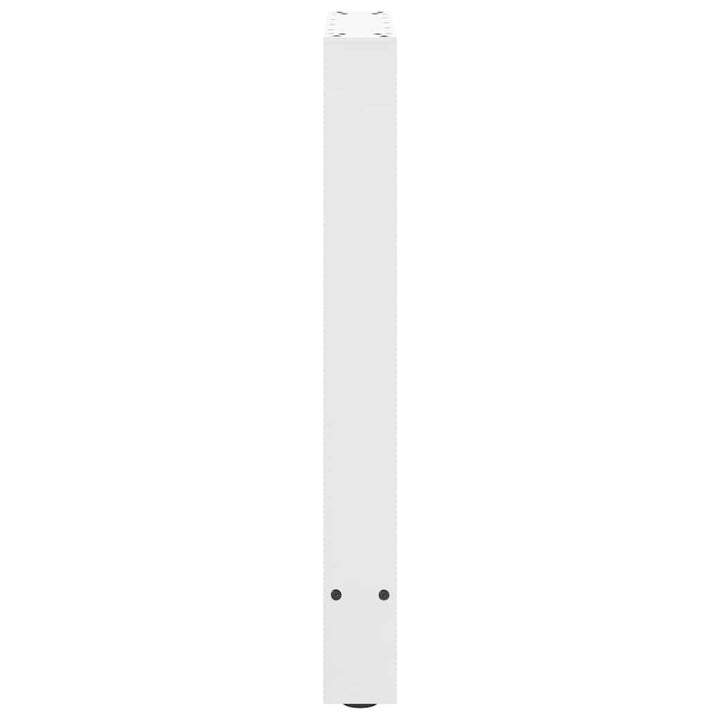 spisebordsben hvide 2 stk. 60x(72-73) cm stål
