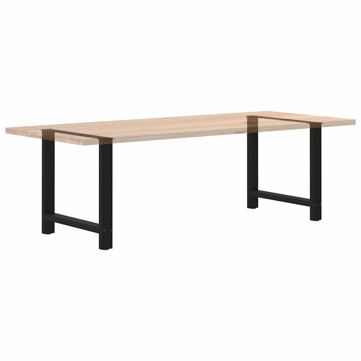 spisebordsben sort 2 stk. 70x(72-73) cm stål