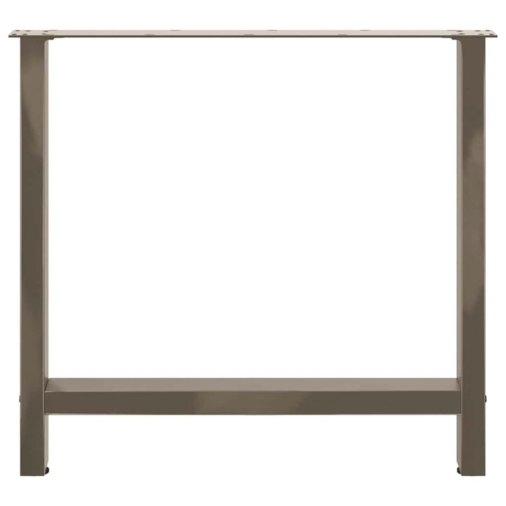spisebordsben naturstål 2 stk. 70x(72-73) cm stål