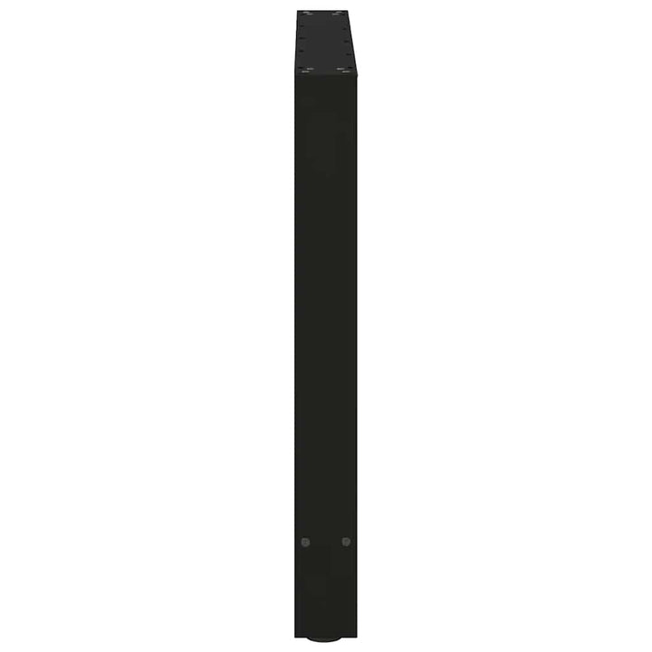 spisebordsben sort 2 stk. 80x(72-73) cm stål