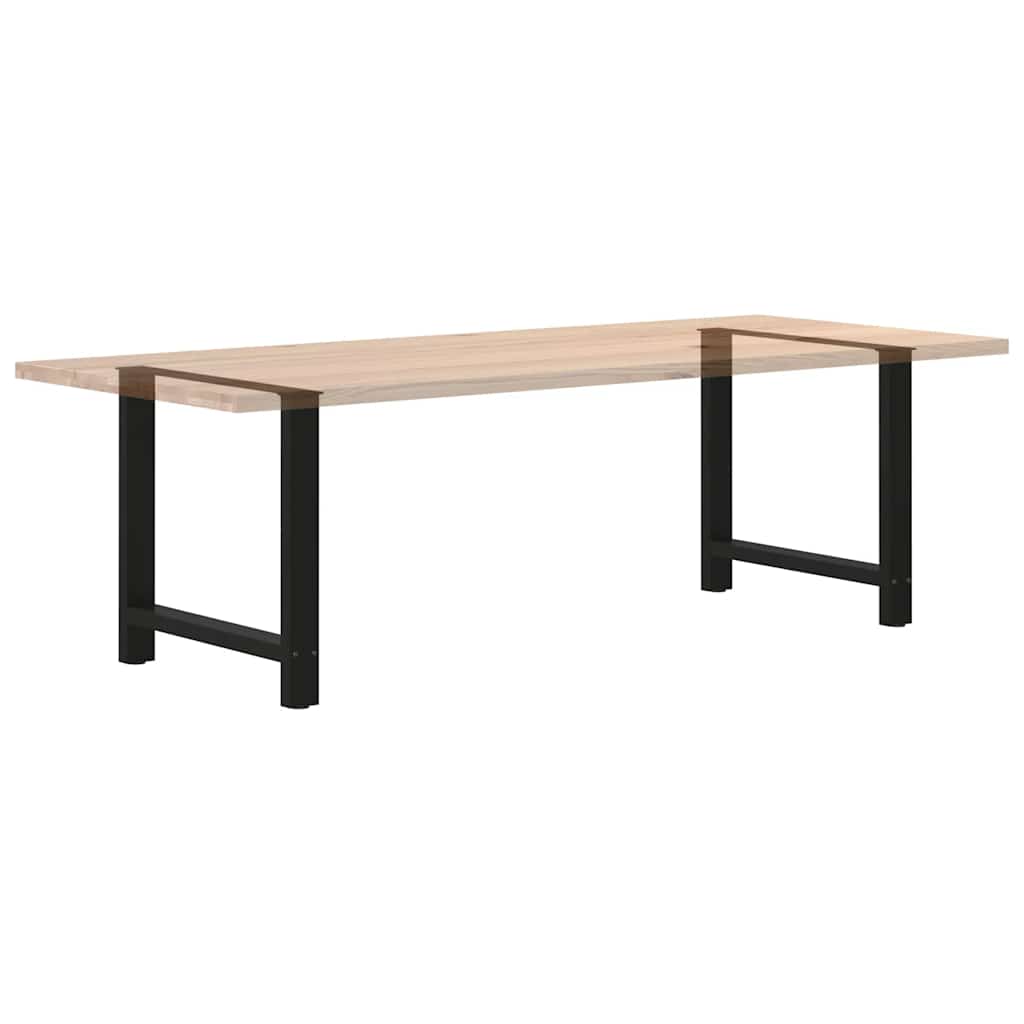 spisebordsben sort 2 stk. 80x(72-73) cm stål