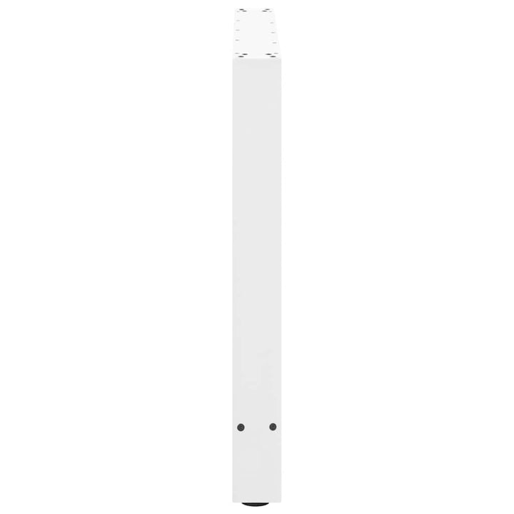 spisebordsben hvide 2 stk. 80x(72-73) cm stål