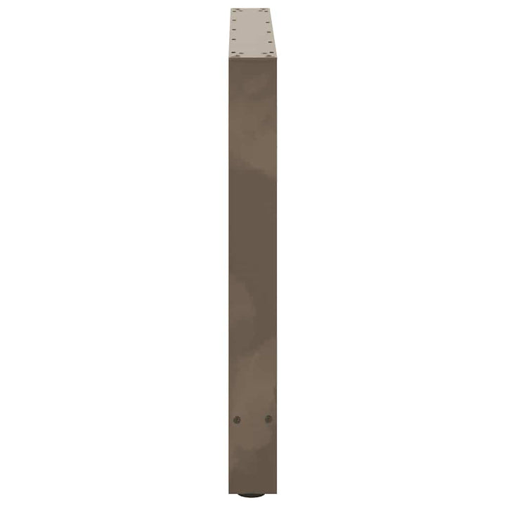 spisebordsben naturstål 2 stk. 80x(72-73) cm stål