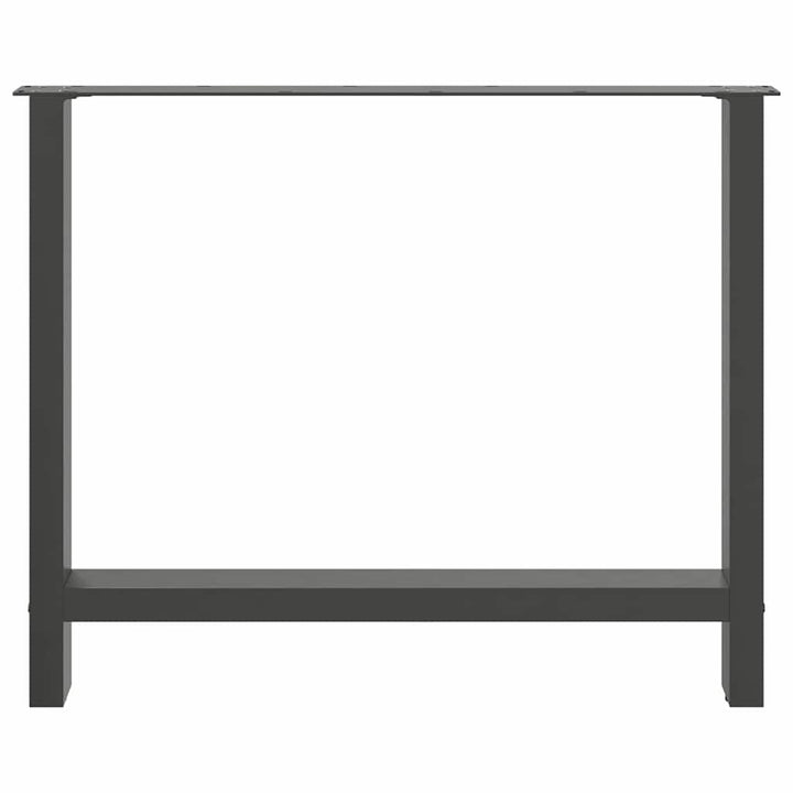 spisebordsben antracit 2 stk. 90 x (72-73) cm stål
