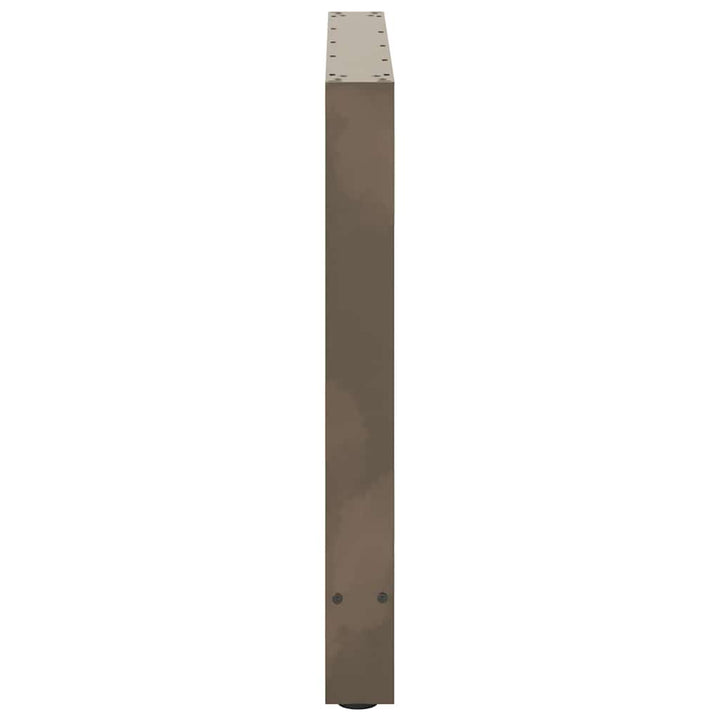 spisebordsben naturstål 2 stk. 90x(72-73) cm stål