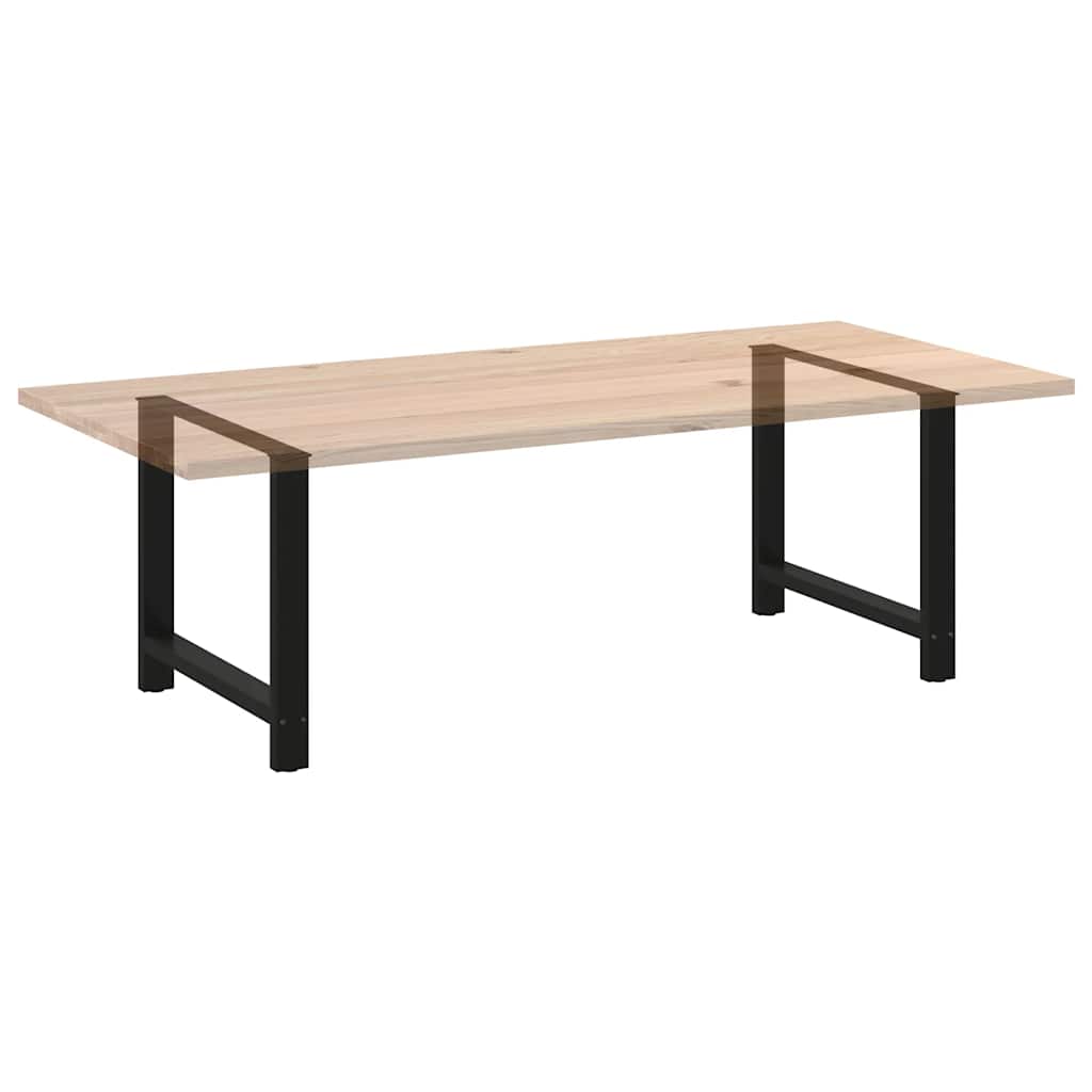spisebordsben sort 2 stk. 100x(72-73) cm stål