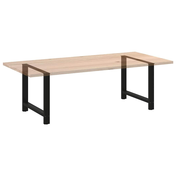 spisebordsben sort 2 stk. 100x(72-73) cm stål
