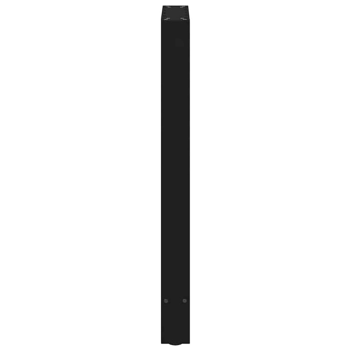 barbordsben sort 2 stk. 40x(90-91) cm stål