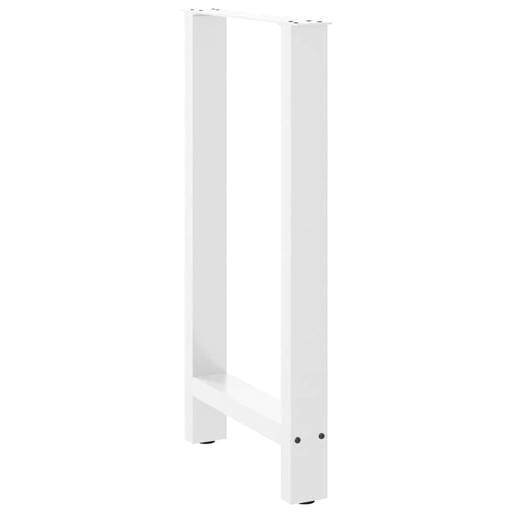 barbordsben hvide 2 stk. 40x(90-91) cm stål