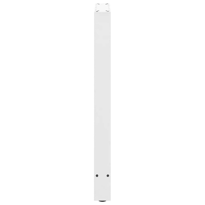 barbordsben hvide 2 stk. 40x(90-91) cm stål