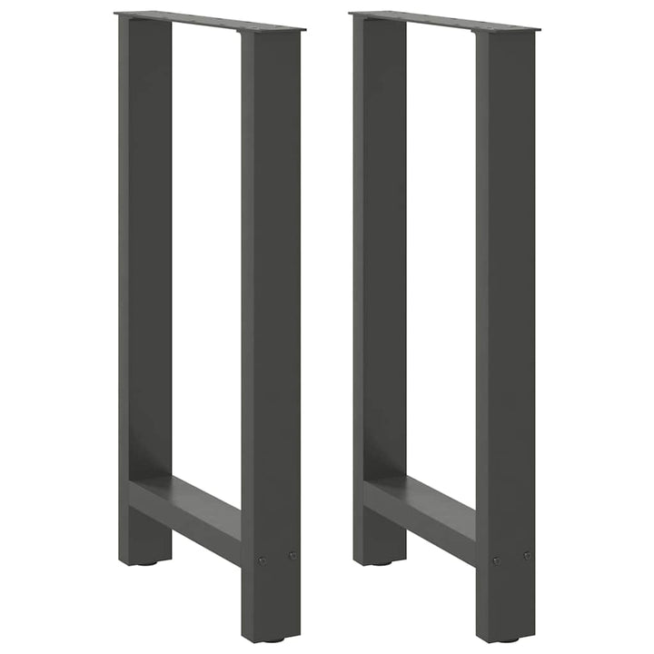 barbordsben antracit 2 stk. 40x(90-91) cm stål