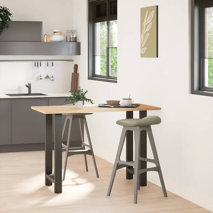 barbordsben antracit 2 stk. 40x(90-91) cm stål