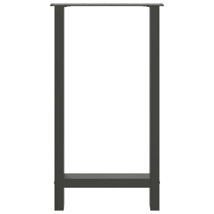 barbordsben antracit 2 stk. 40x(90-91) cm stål