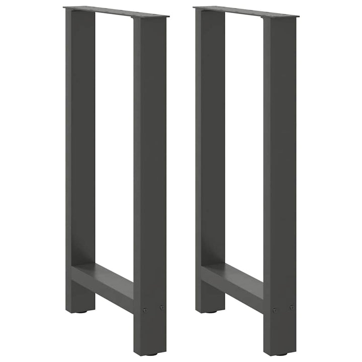 barbordsben antracit 2 stk. 50x(90-91) cm stål