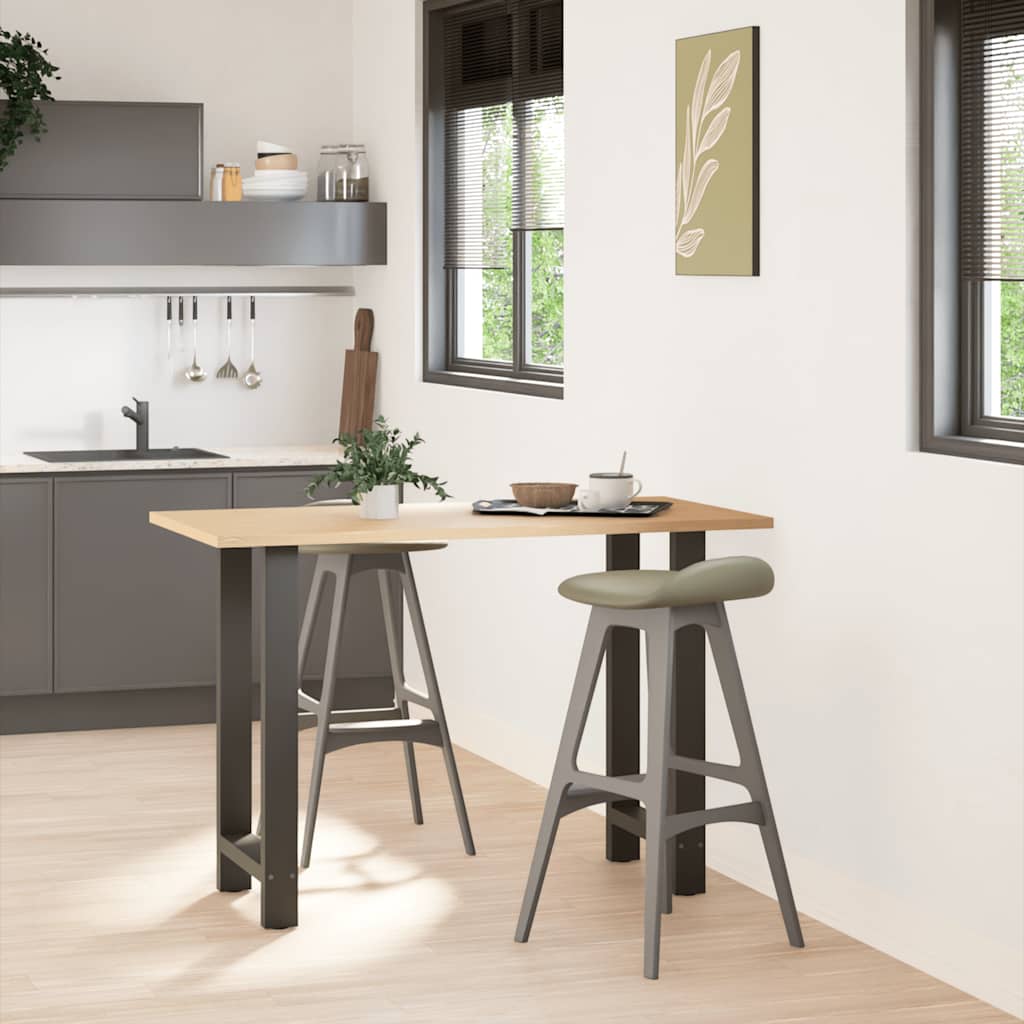 barbordsben antracit 2 stk. 50x(90-91) cm stål