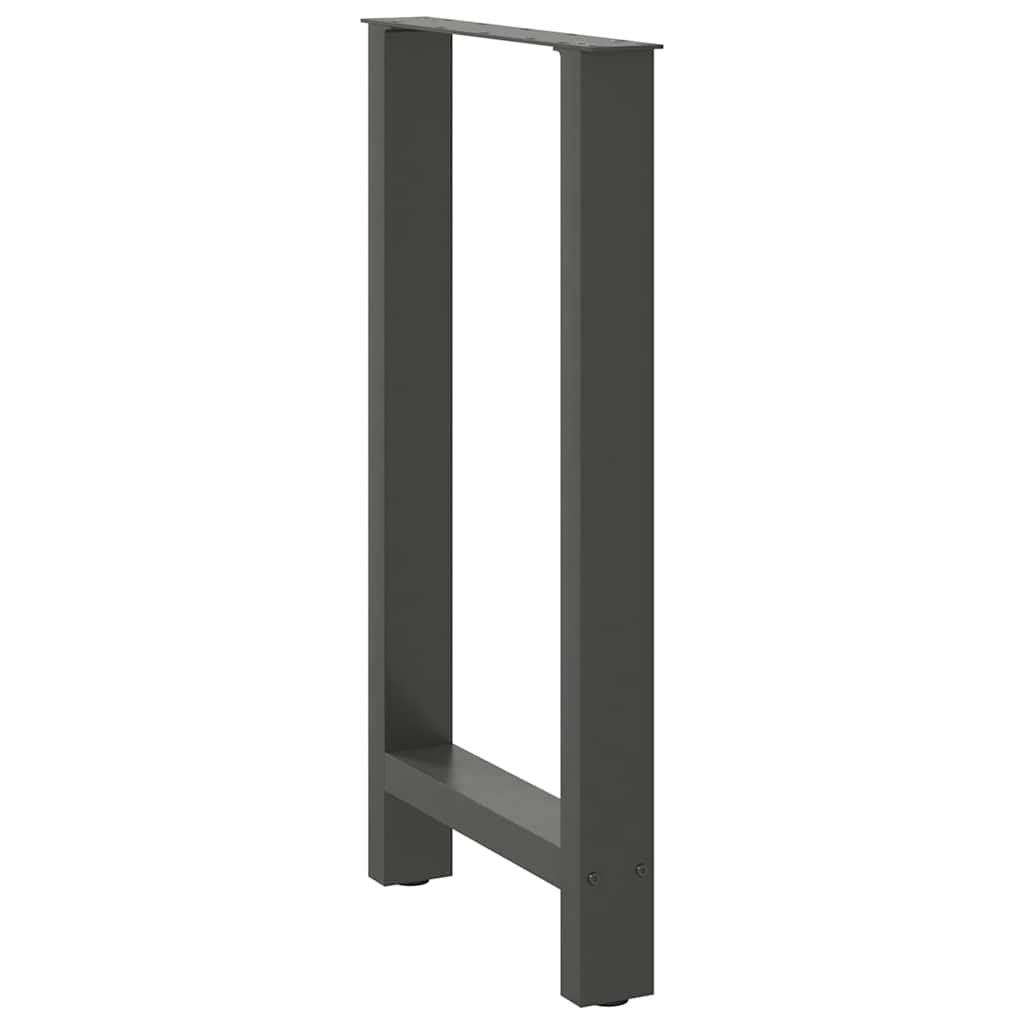 barbordsben antracit 2 stk. 50x(90-91) cm stål