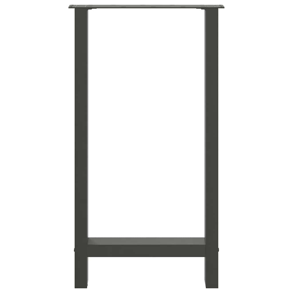 barbordsben antracit 2 stk. 50x(90-91) cm stål