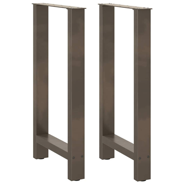 barbordsben naturstål 2 stk. 50x(90-91) cm stål
